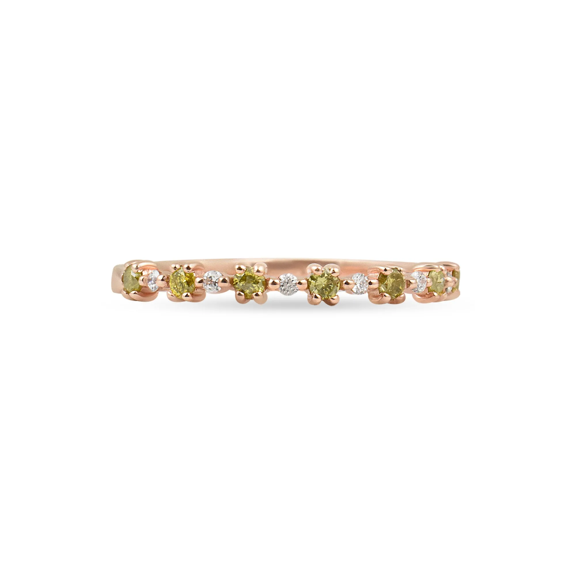 Diamond 14K Flowerette Ring