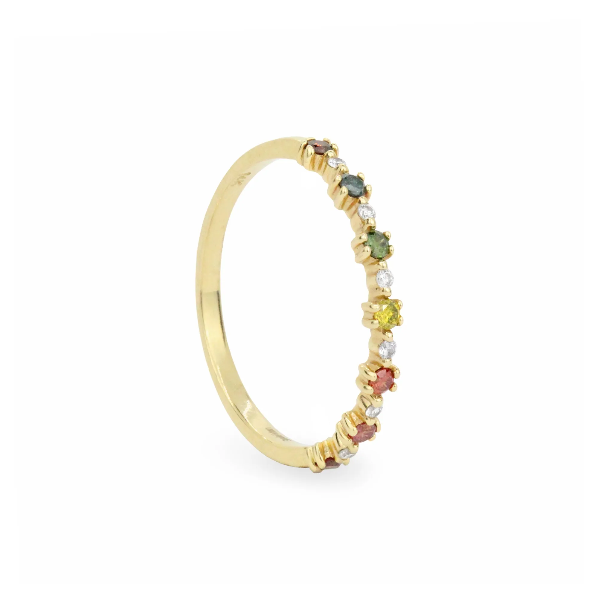 Diamond 14K Flowerette Ring