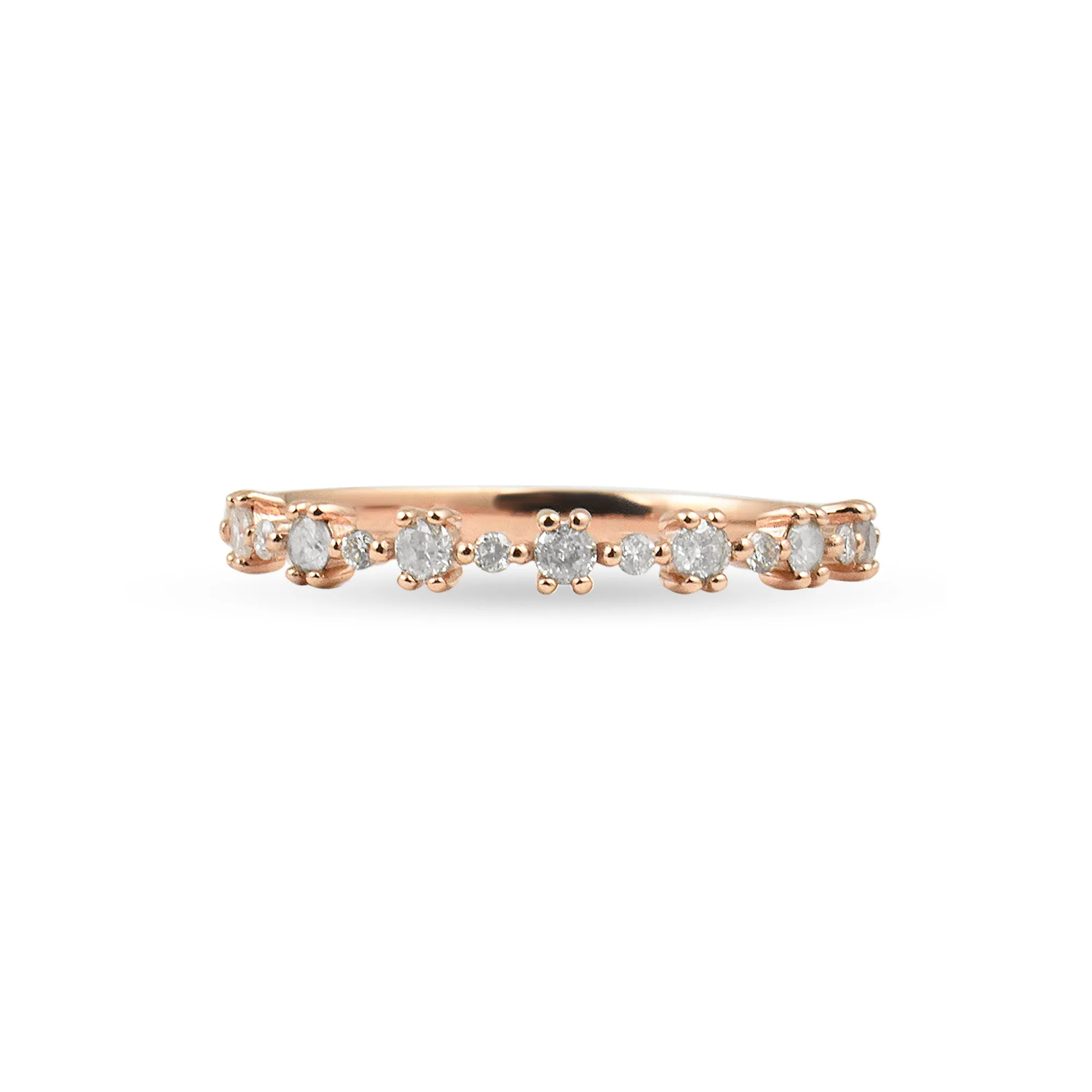 Diamond 14K Flowerette Ring