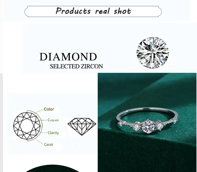 Diamond cut Lovers Silver Ring