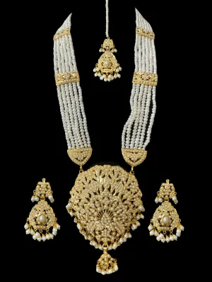 DLN68 punjabi Jadau Rani haar in fresh water  pearls ( READY TO SHIP )