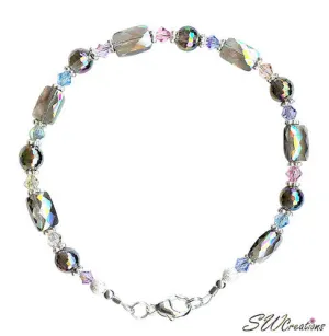 Enchanting Multicolored Crystal Gemstone Beaded Bracelets