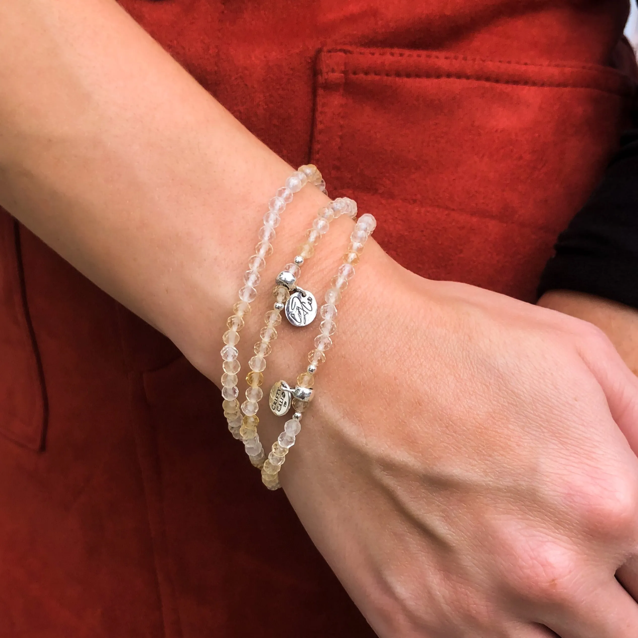 Energizing Citrine Signature Stretch Bracelet