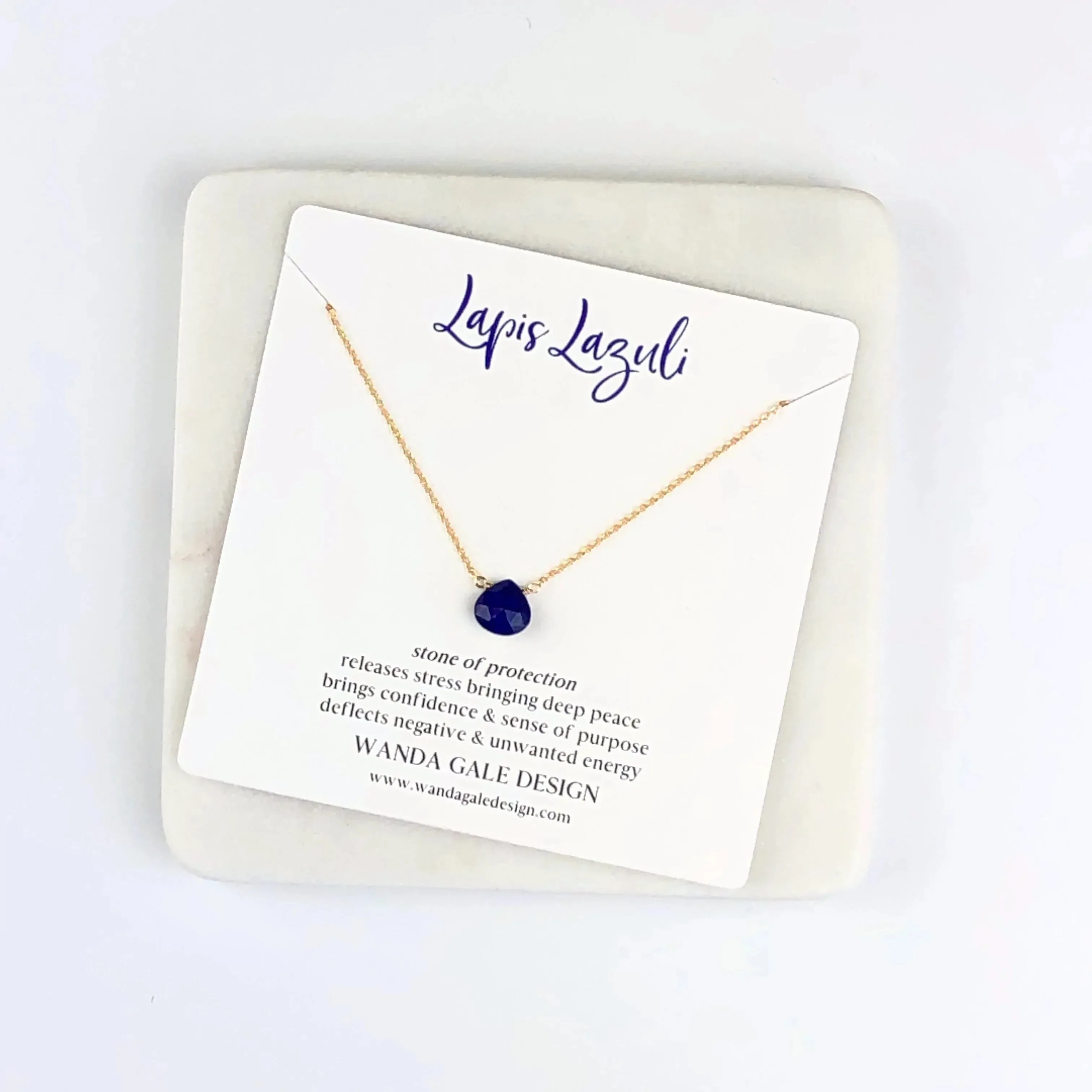 Energy stone necklace - Sapphire