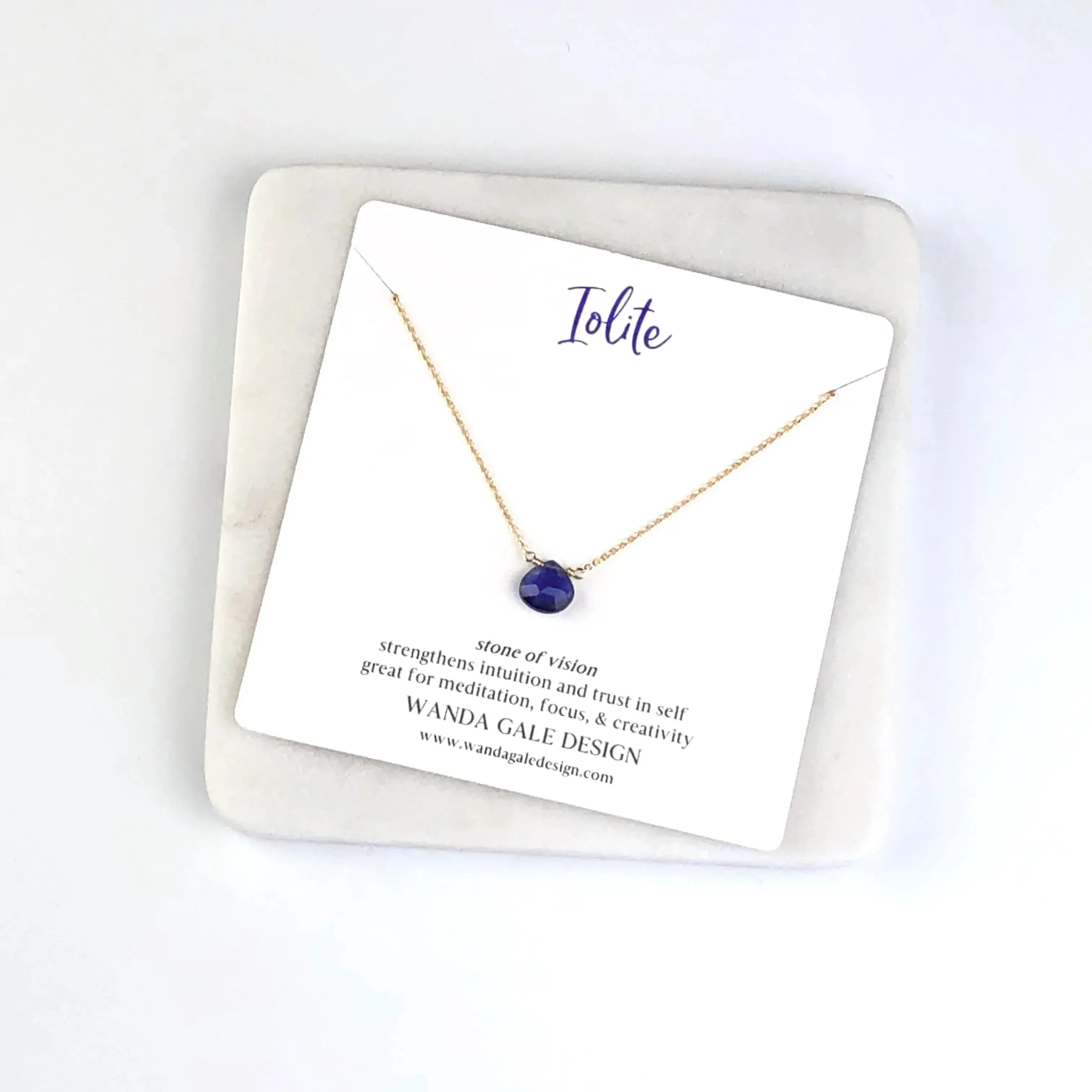 Energy stone necklace - Sapphire