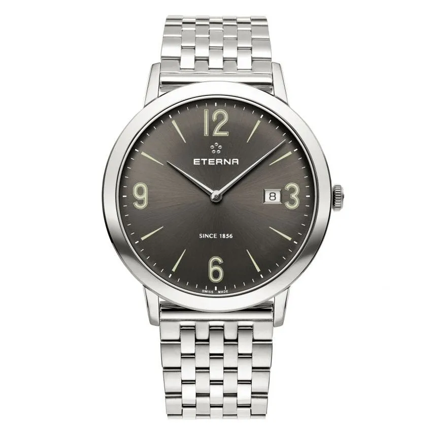 Eterna Watch Men's Eternity Grey Steel Automatic 2730.41.58.1746