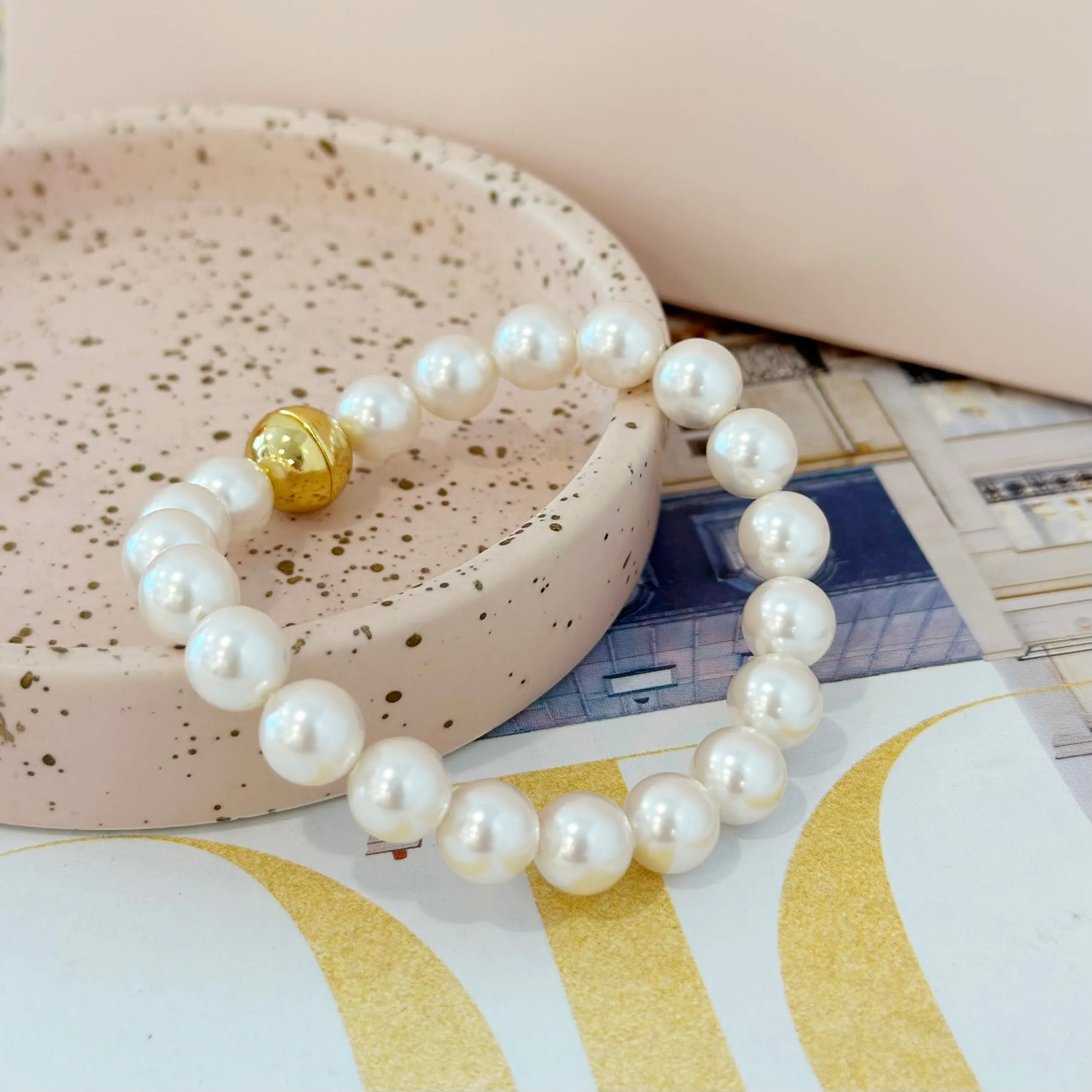 Evangeline 8mm Pearl Bracelet