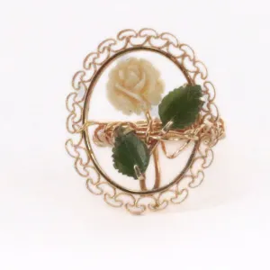 Flower in a Frame - Vintage Cocktail Ring