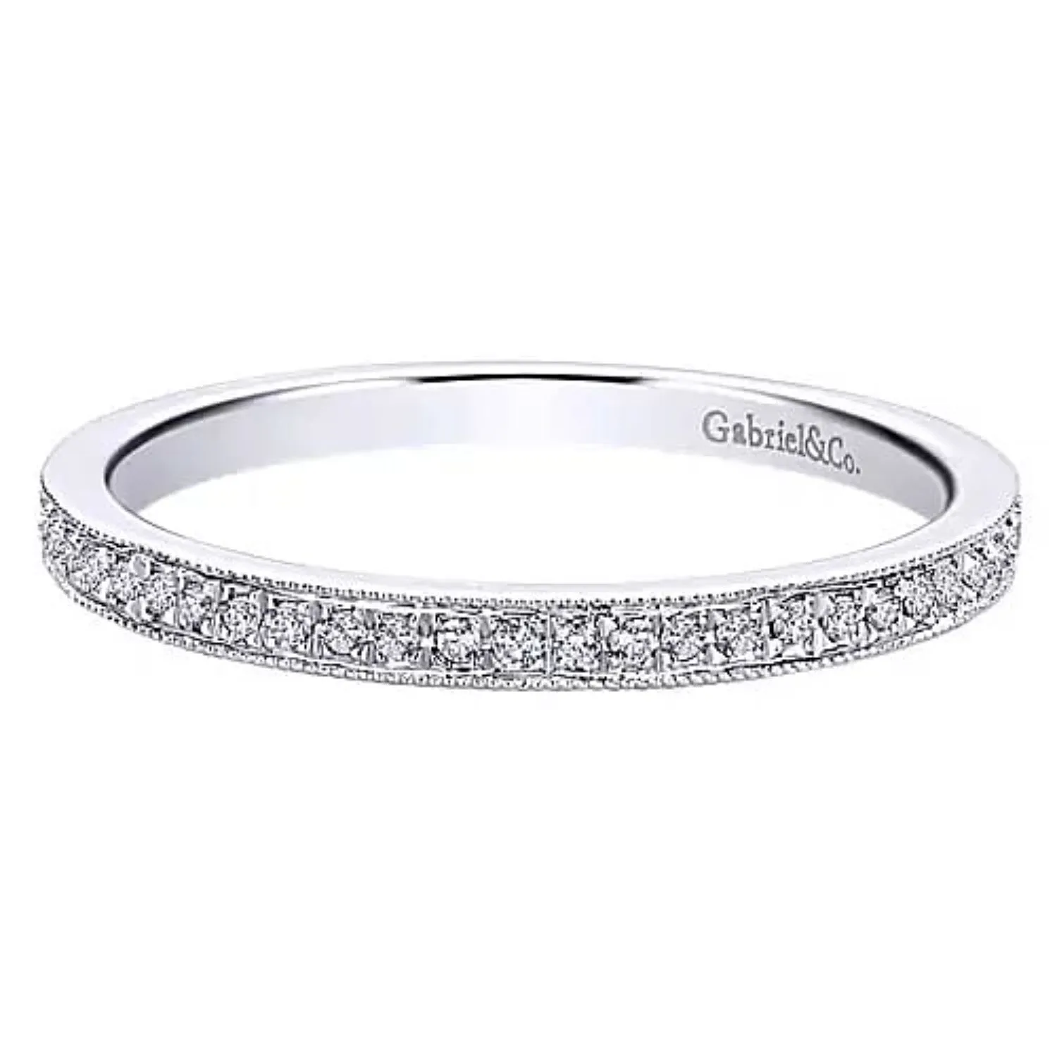 Gabriel & Co. Pave Diamond Eternity Band