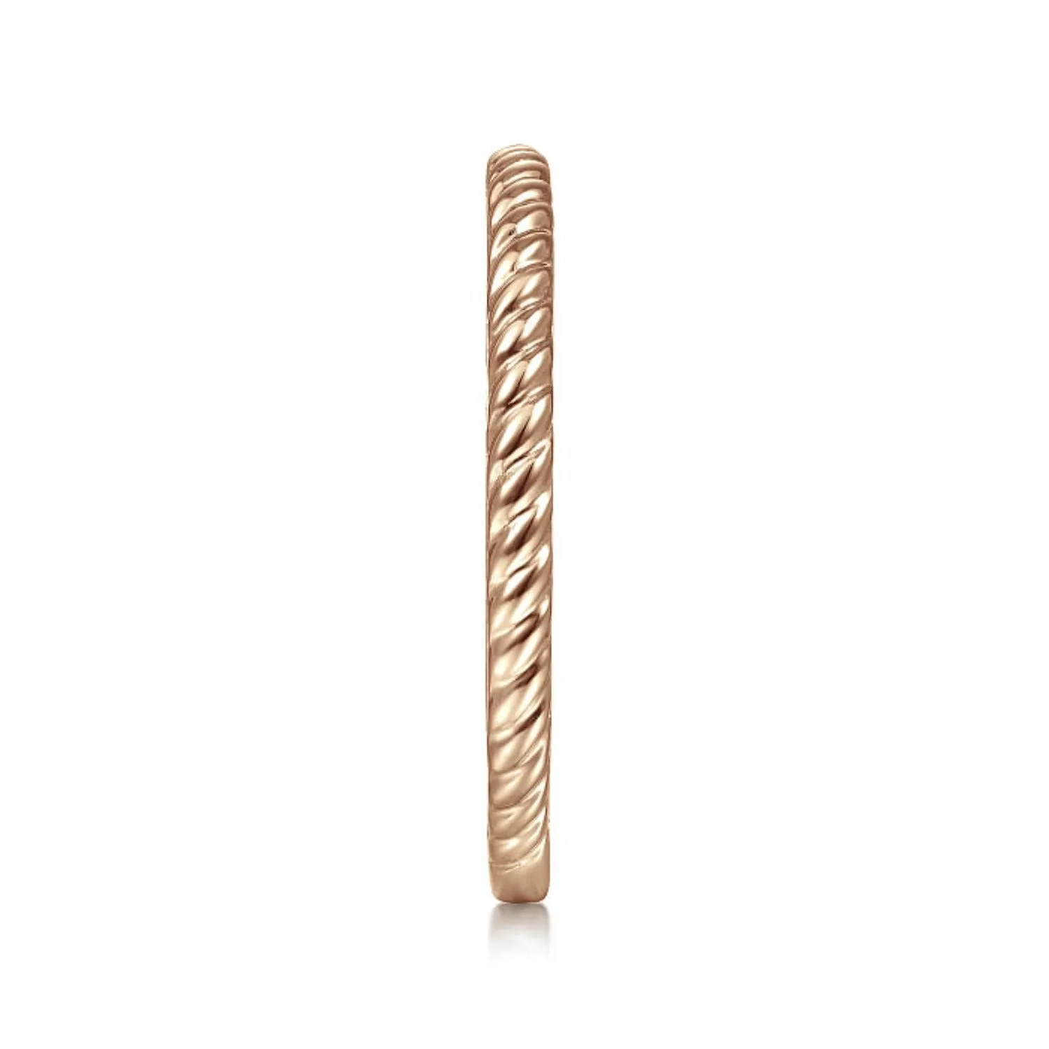 Gabriel & Co. Rope Texture Stackable Ring