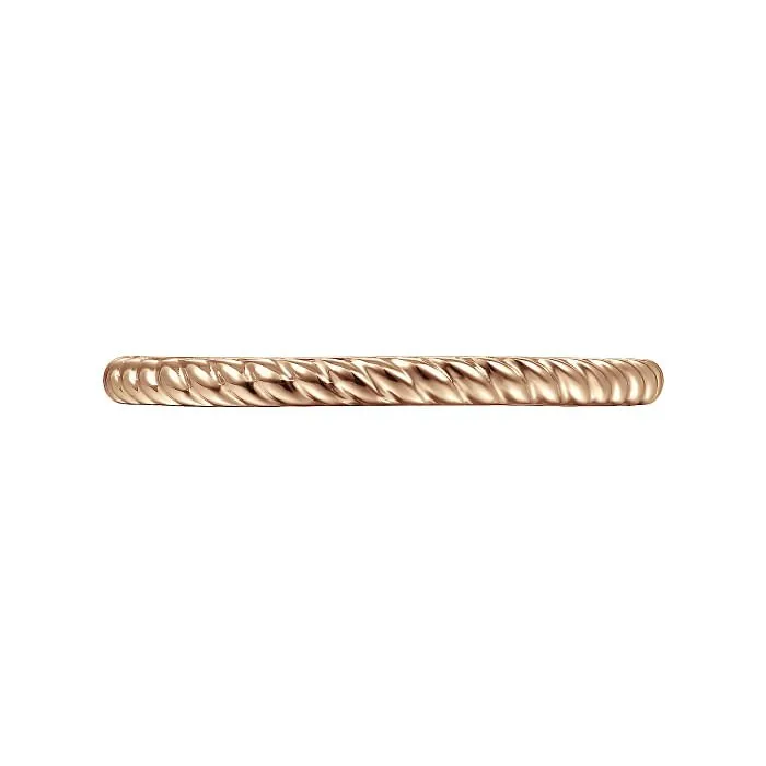 Gabriel & Co. Rope Texture Stackable Ring