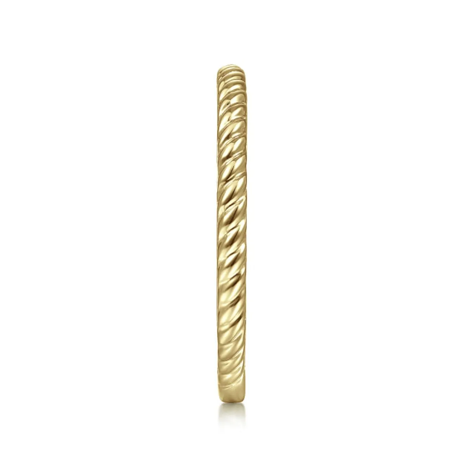 Gabriel & Co. Rope Texture Stackable Ring