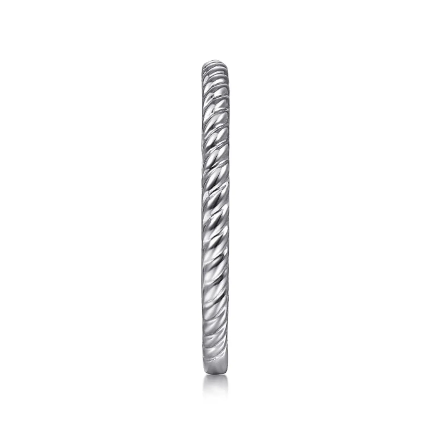 Gabriel & Co. Rope Texture Stackable Ring