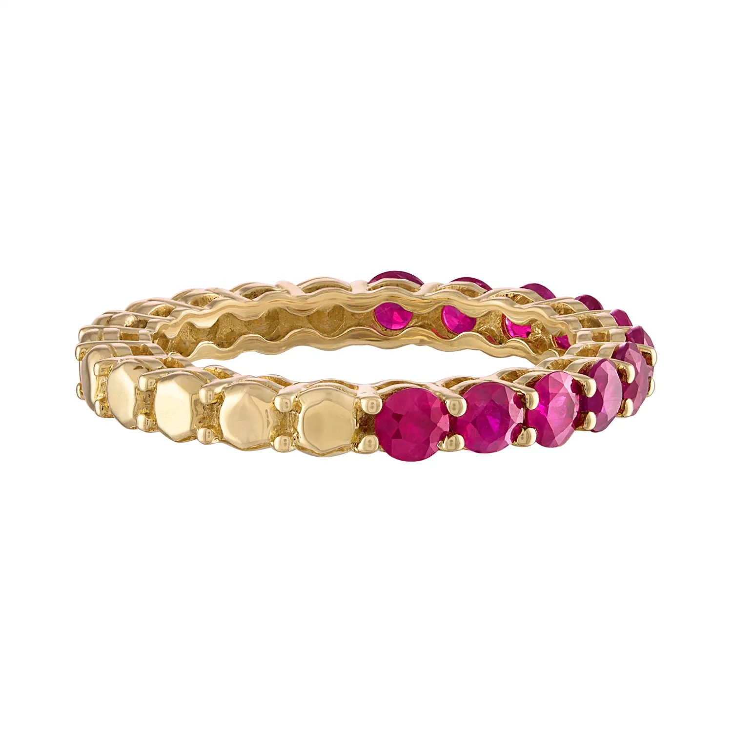 Gemini Goldstone™/Gemstone Stackable Band