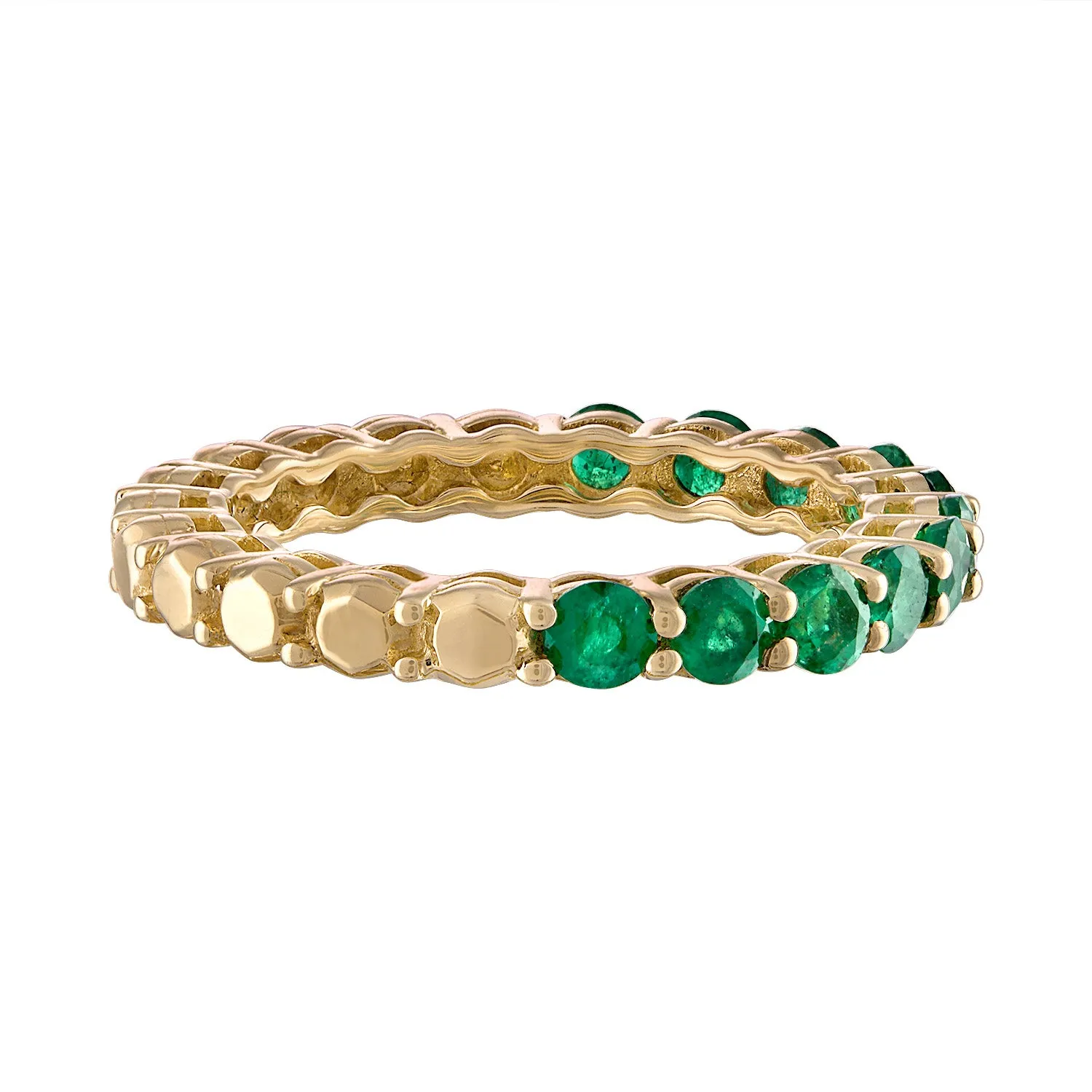 Gemini Goldstone™/Gemstone Stackable Band