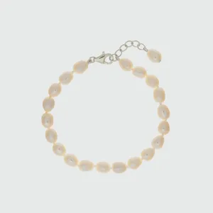 Gloucester White Freshwater Pearl & Sterling Silver Bracelet