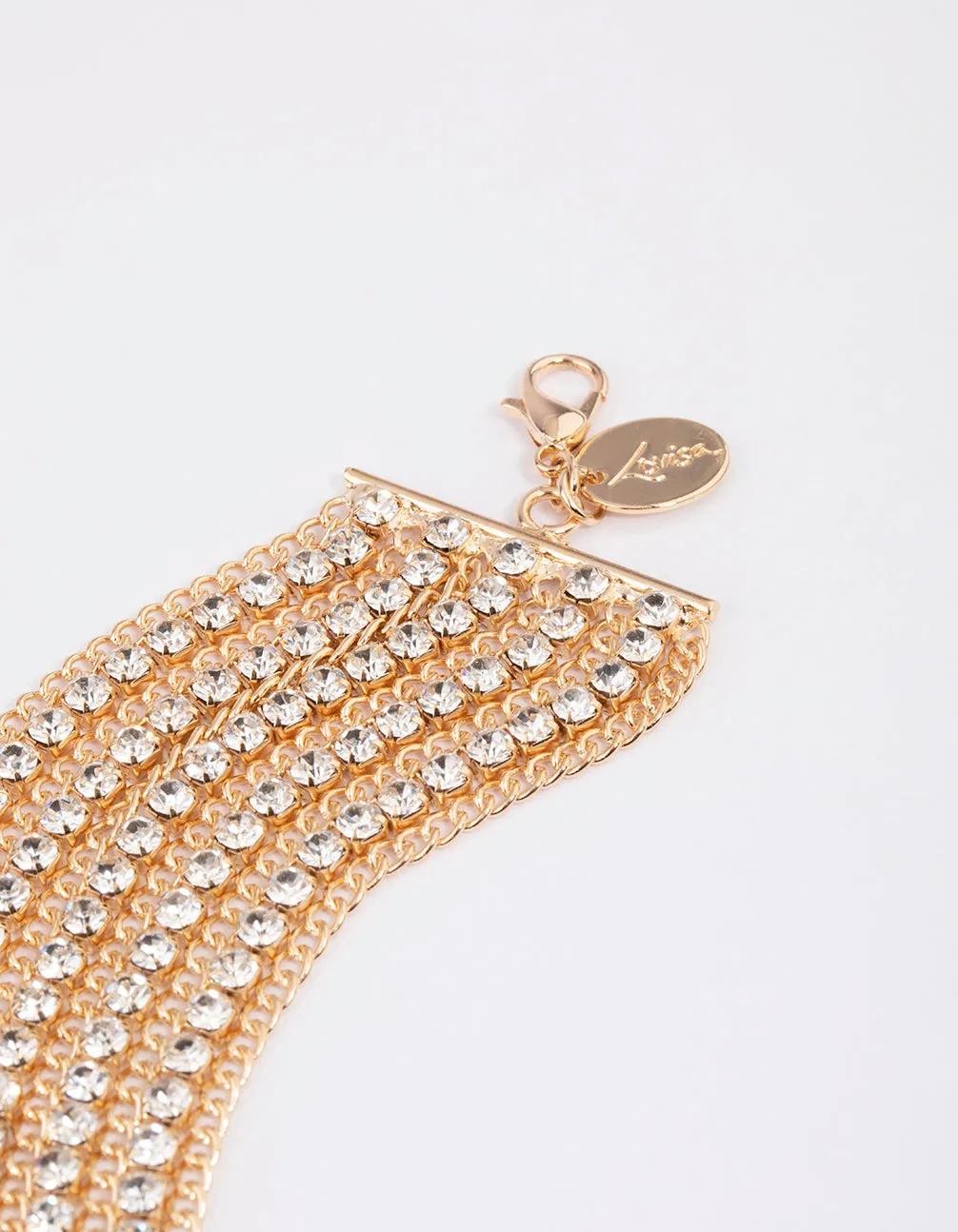 Gold Cupchain Layered Choker