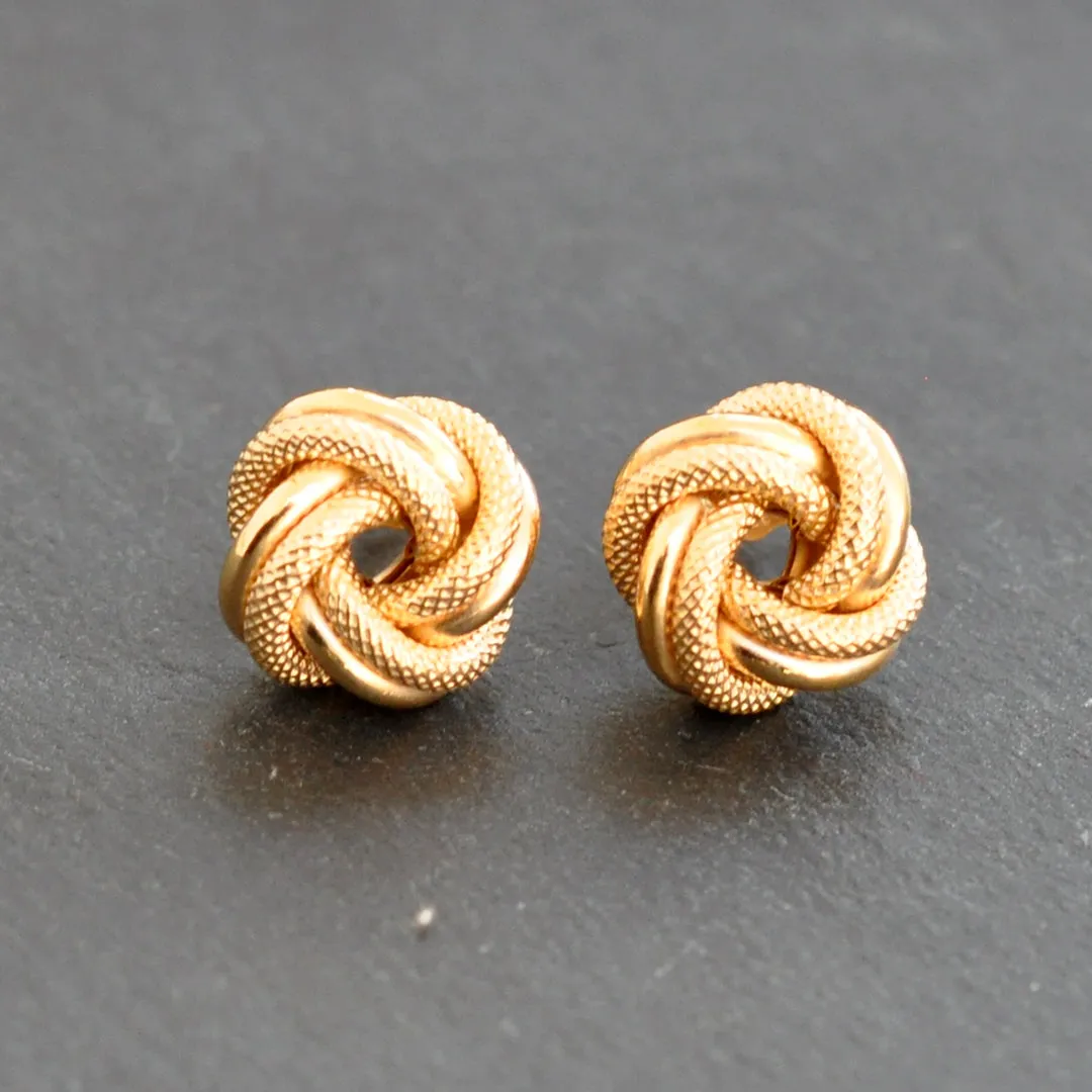 Gold Knot Earrings