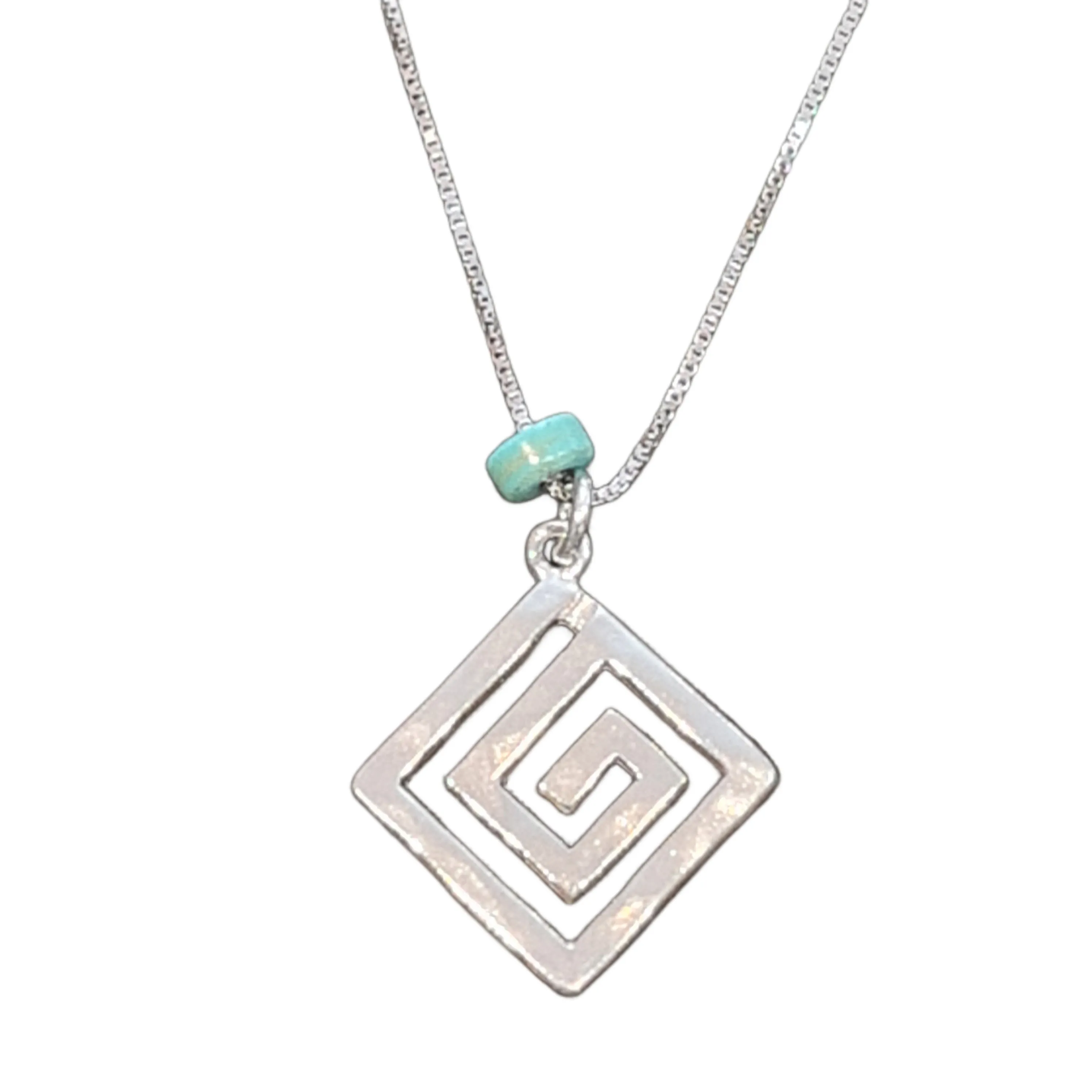 Greek Key Turquoise necklace