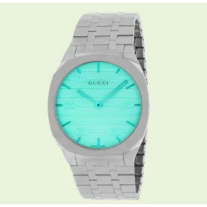 Gucci 25H Stainless Steel Ocean Blue 38mm Quartz