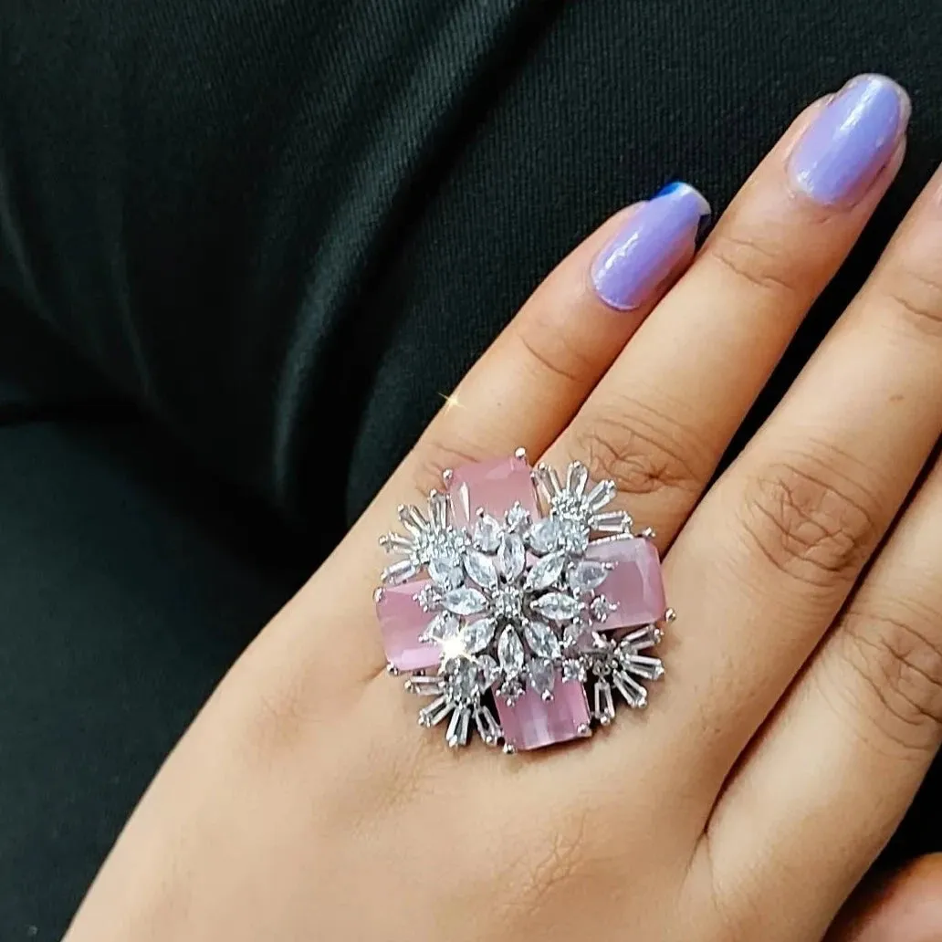 Hailey Cocktail Adjustable Ring