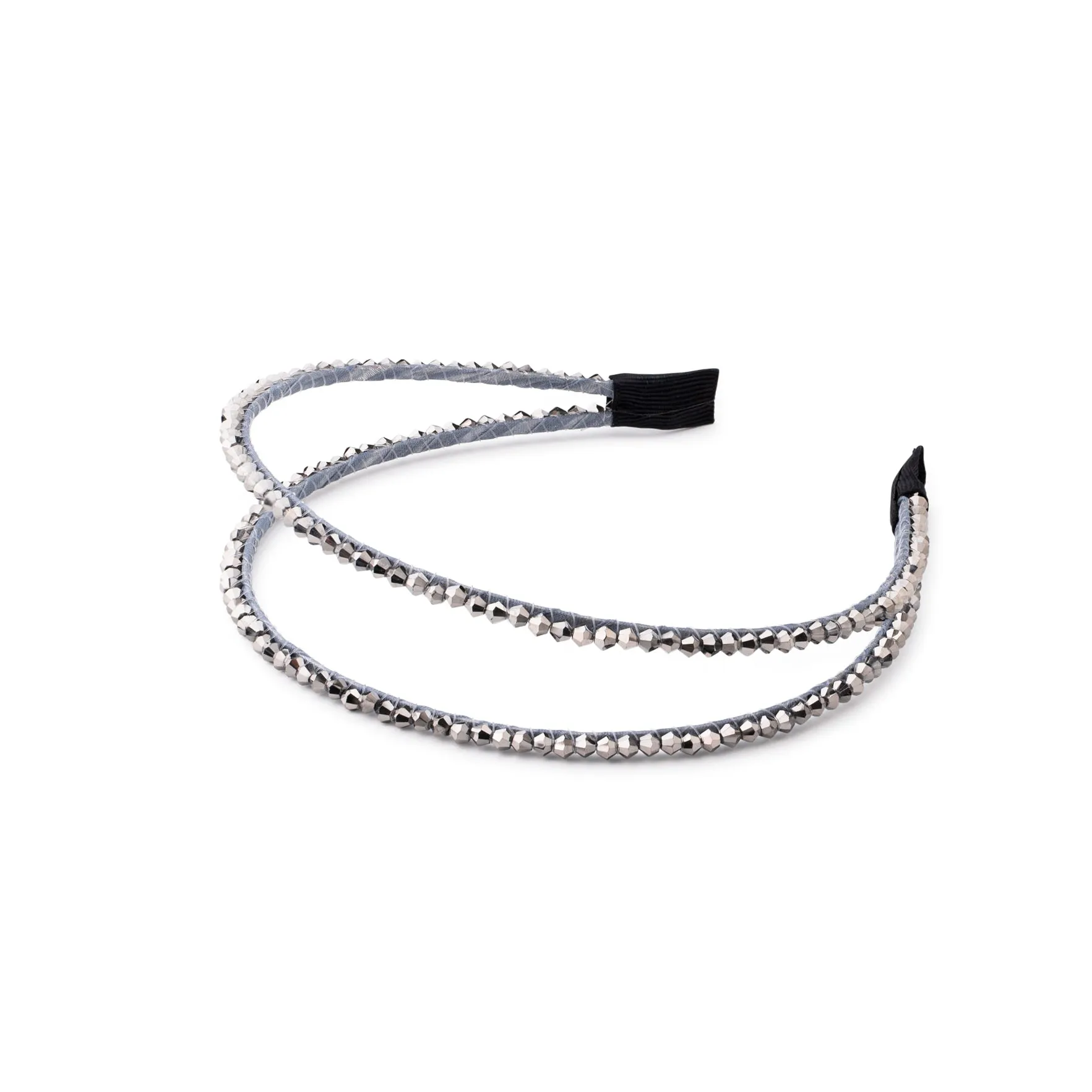 Halo Luxe Twinkle Double Tiara - Silver