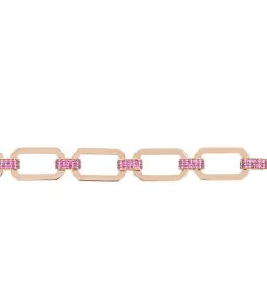 HEXA PINK CHAIN BRACELET