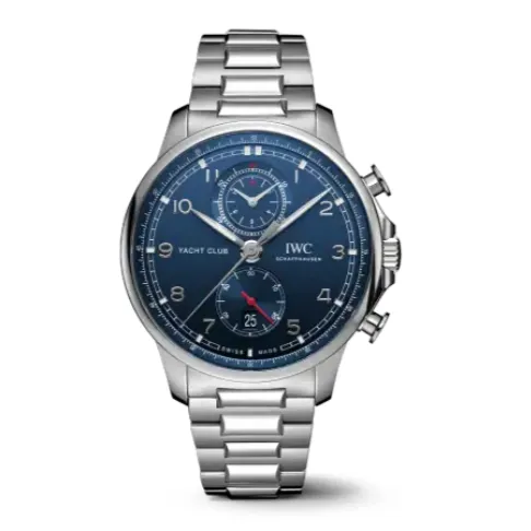 IWC Portugieser Yacht Club Chronograph Stainless Steel Blue Dial 44.6mm Automatic