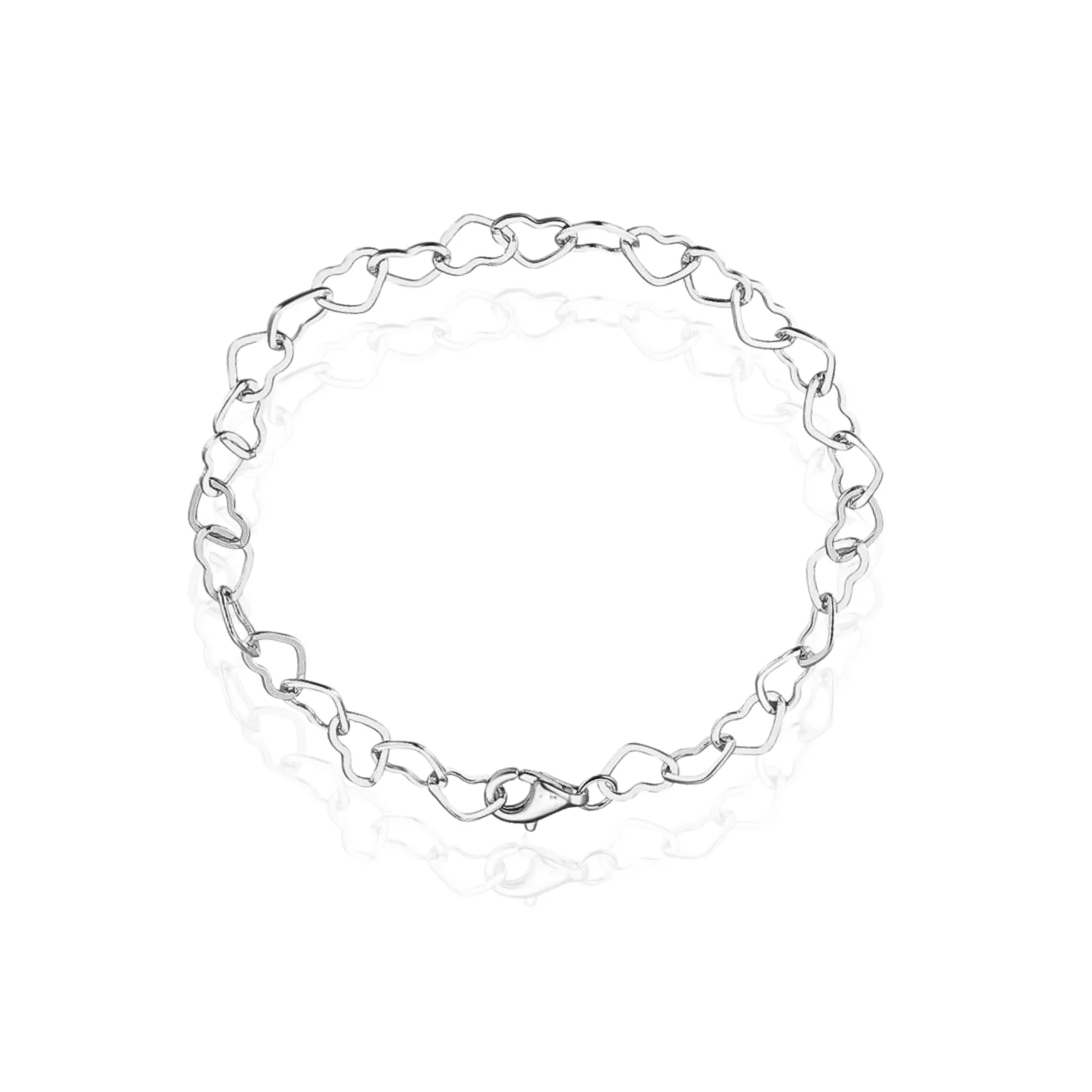 Joyful Hearts Anklet in Gold and Silver