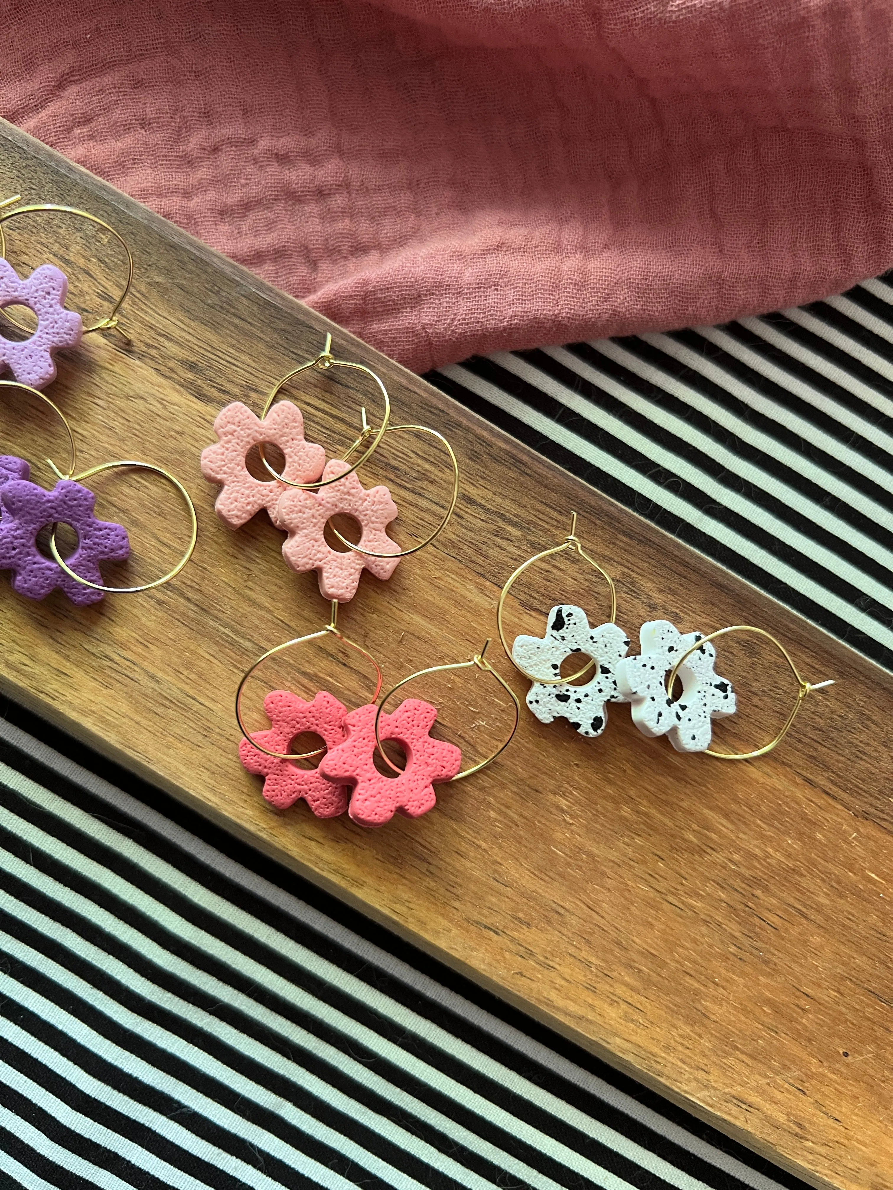 Julia Flower Hoops