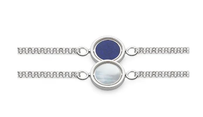 Kit Heath Lapis/Mother of Pearl Spinner Bracelet (SI2761)