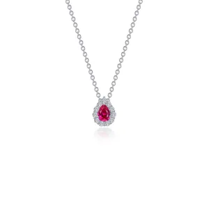 Lafonn Classic Ruby Necklace N0325CRP18