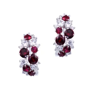 Livia Earrings (Ruby)