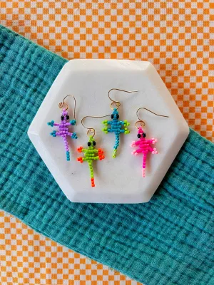 Lizzy Lizard Earrings | Hand Beaded Earrings (Copy)