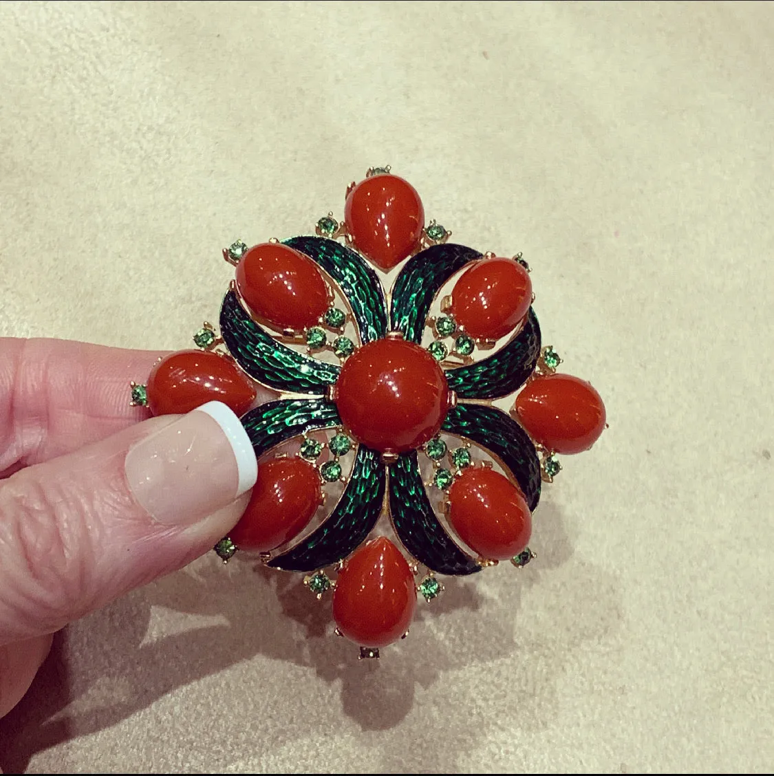 L’Orient Collection 1960s Statement Brooch by Trifari