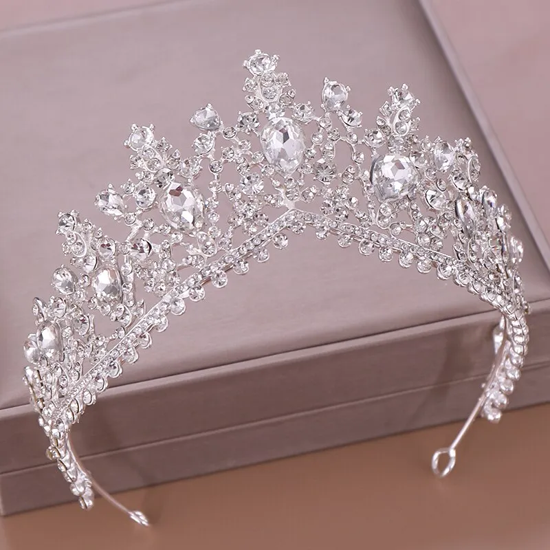 Luxury Crystal Rhinestone Bridal Crown Wedding Tiara