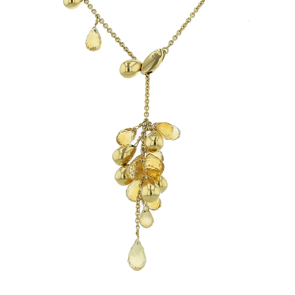 Marco Bicego 18K Lariat Necklace with Citrines