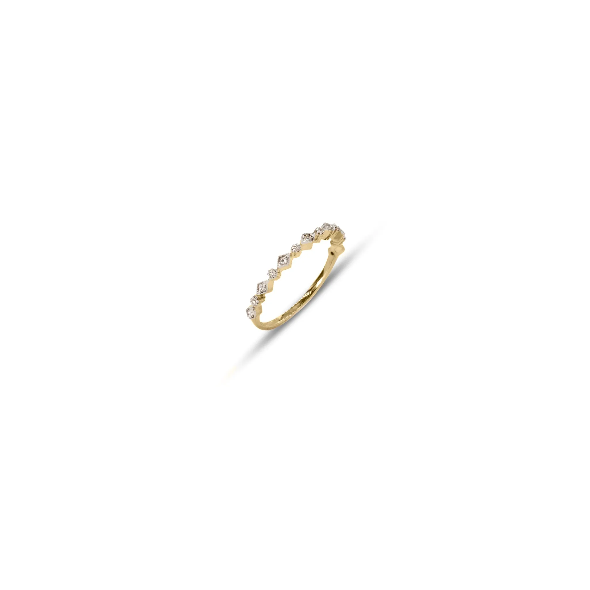 Mia, Diamond Band, 14K Yellow Gold