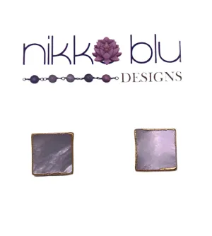 Mother Of Pearl Stud Earrings