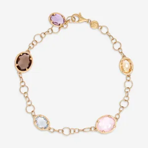 Nanis 18K Yellow Gold Multistone Chain Bracelet BN7-515