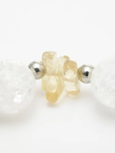 NOV Birthstone Citrine x Cracked Crystal Bracelet