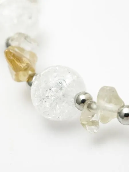 NOV Birthstone Citrine x Cracked Crystal Bracelet