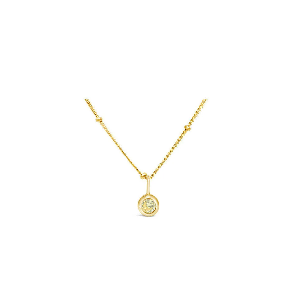 November Birthstone Necklace - Gold