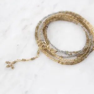 Ombre Golden Wrap Bracelet & Necklace