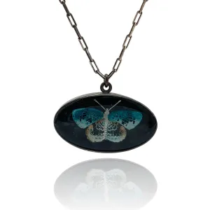 Onyx Butterfly Pendant