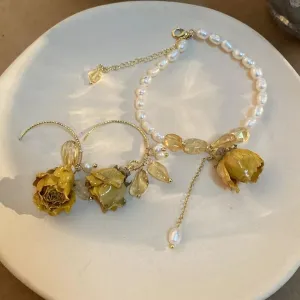 Pearl Rose Bracelet