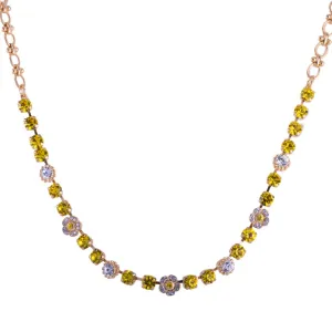 Petite Flower Cluster Necklace in "Fields of Gold"  *Custom*