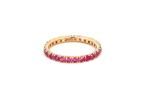 Pink Sapphire Stackable Ring