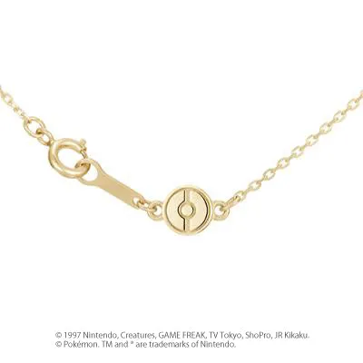 [Pokémon]Flareon & Pokéball necklace K18 yellow gold