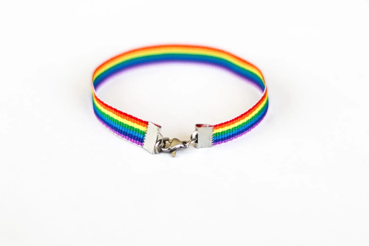 Pride ankle bracelet for men, rainbow flag strap ankle bracelet